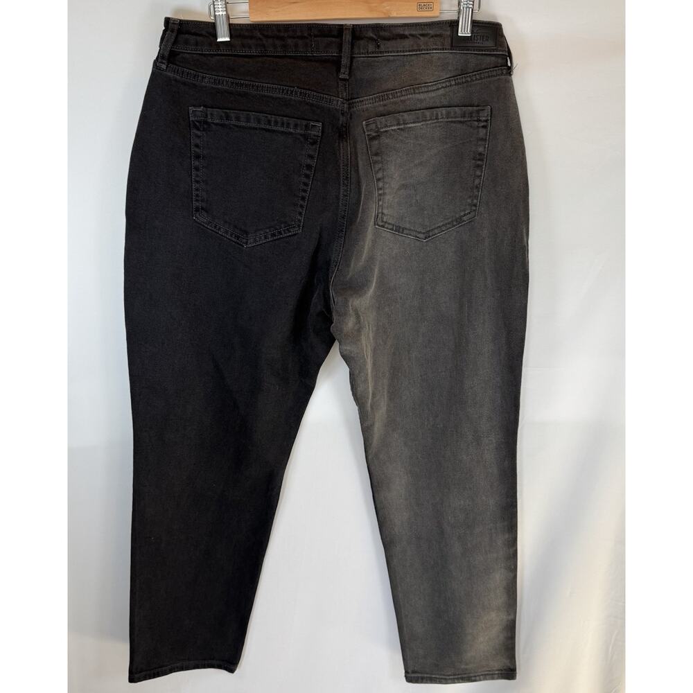 Hollister Women’s 15R High Rise Black Two-Toned Jeans Vintage Stretch 32x27 NWT - Picture 5 of 10